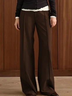 Leisure Piping Straight Pants