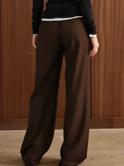 Leisure Piping Straight Pants