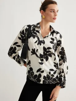 Leisure Printed Lapel Thin Shirt