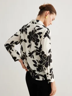 Leisure Printed Lapel Thin Shirt