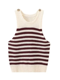 Leisure Striped Sweater Vest