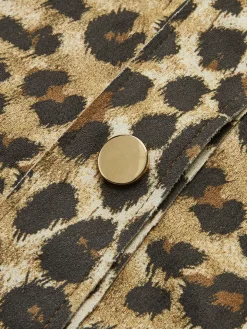 Leopard Breasted Polo Jacket