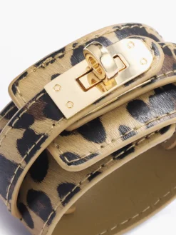 Leopard Print Leather Bracelet