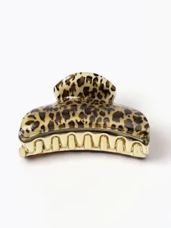 Leopard Printed Hair Claw
