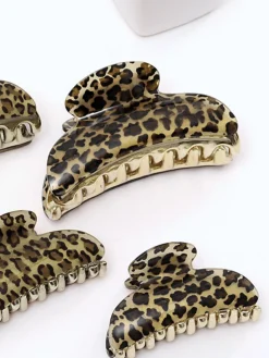 Leopard Printed Hair Claw