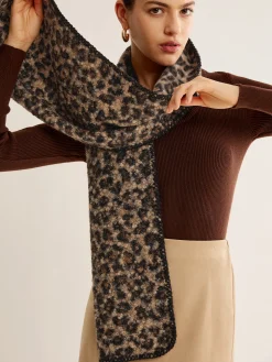 Leopard Printed Minky Scarf