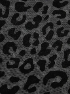Leopard Printed Sheer T-Shirt