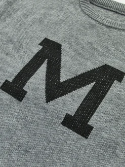 Letter Printed Loose Sweater