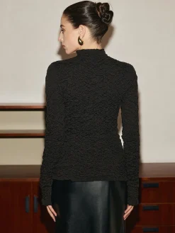 Lettuce Trim Crinkle Sweater