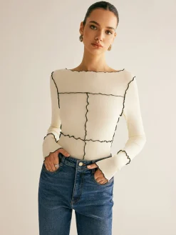 Lettuce Trim Long Sleeve Slim T-Shirt