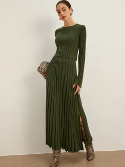 Lettuce Trim Ribbed Crop Sweater