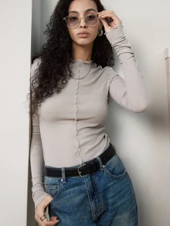 Lettuce Trim Skinny Jersey Top
