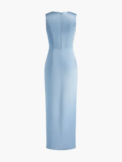 Lettuce Trim Split Tank Long Dress
