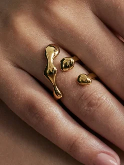 Liquid Lava Adjustable Open Ring