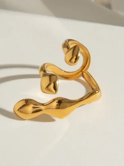 Liquid Lava Adjustable Open Ring