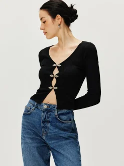 Long Sleeve Button Sweater