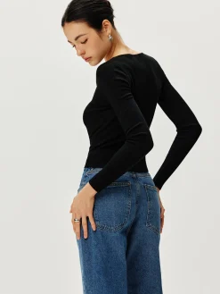Long Sleeve Button Sweater