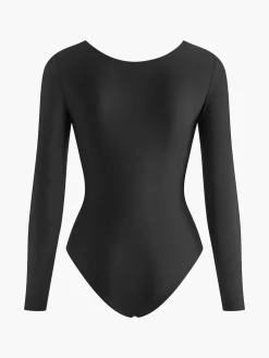 Long Sleeve Cutout Jersey Bodysuit