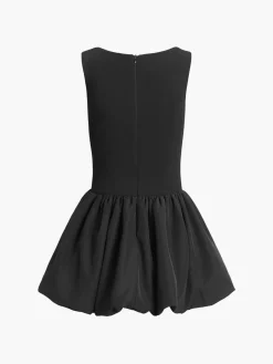Low Cut Square Neck Short Dress
