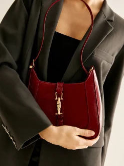 Magnet Closure Zipper Shoulder Bag