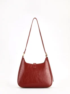 Magnet Closure Zipper Shoulder Bag
