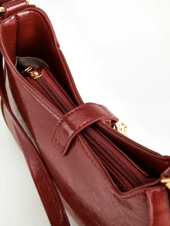 Magnet Closure Zipper Shoulder Bag