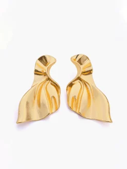 Mermaid Tail Ruched Earrings