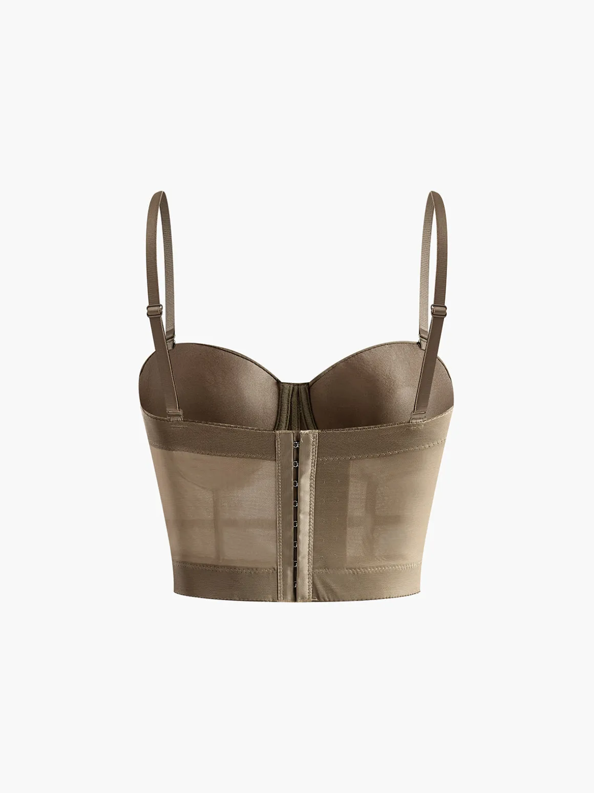 Mesh Corset With Metal Chain