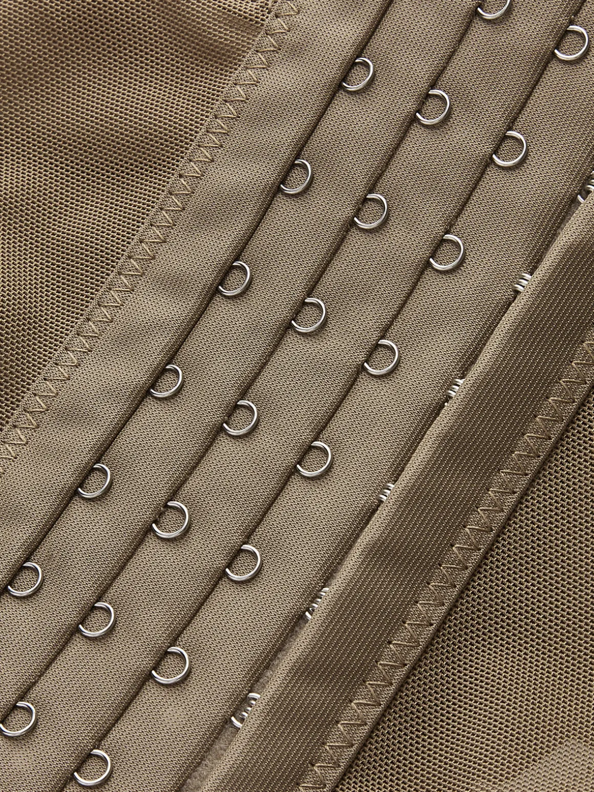 Mesh Corset With Metal Chain