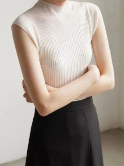 Mesh Patchwork Sleeveless Top