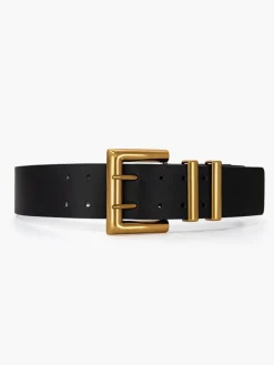 Metal Buckle Wide Belt