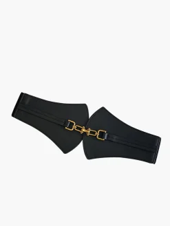 Metal Decor Elastic Wide Belt