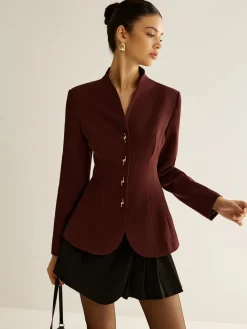 Metal Decor Piping Blazer