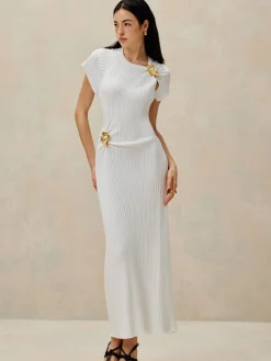 Metal Decoration Sweater Dress
