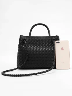 Metal Twist Detail Handle Bag