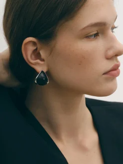Midnight Elegance Black Onyx Earrings