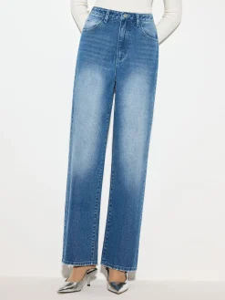 Mid-Waist Denim Jeans