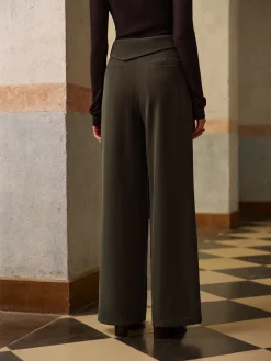 Mid-Waist Knotted Pants
