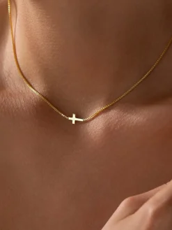 Mini Cross Pendant Necklace