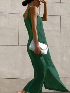 Minimalism Cotton Cami Long Dress