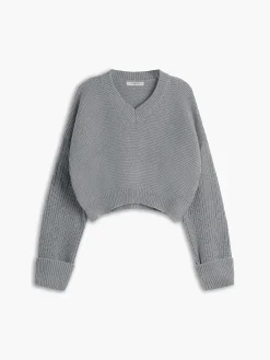 Minimalism V Neck Pullover Sweater