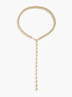 Minimalist Beaded Tassel Necklace