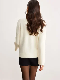 Minimalist Button Split Cardigan