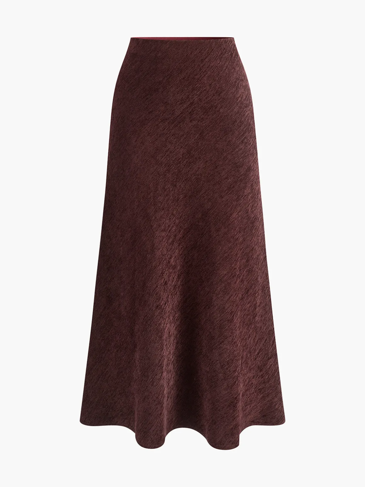 Minimalist Corduroy Draped Skirt
