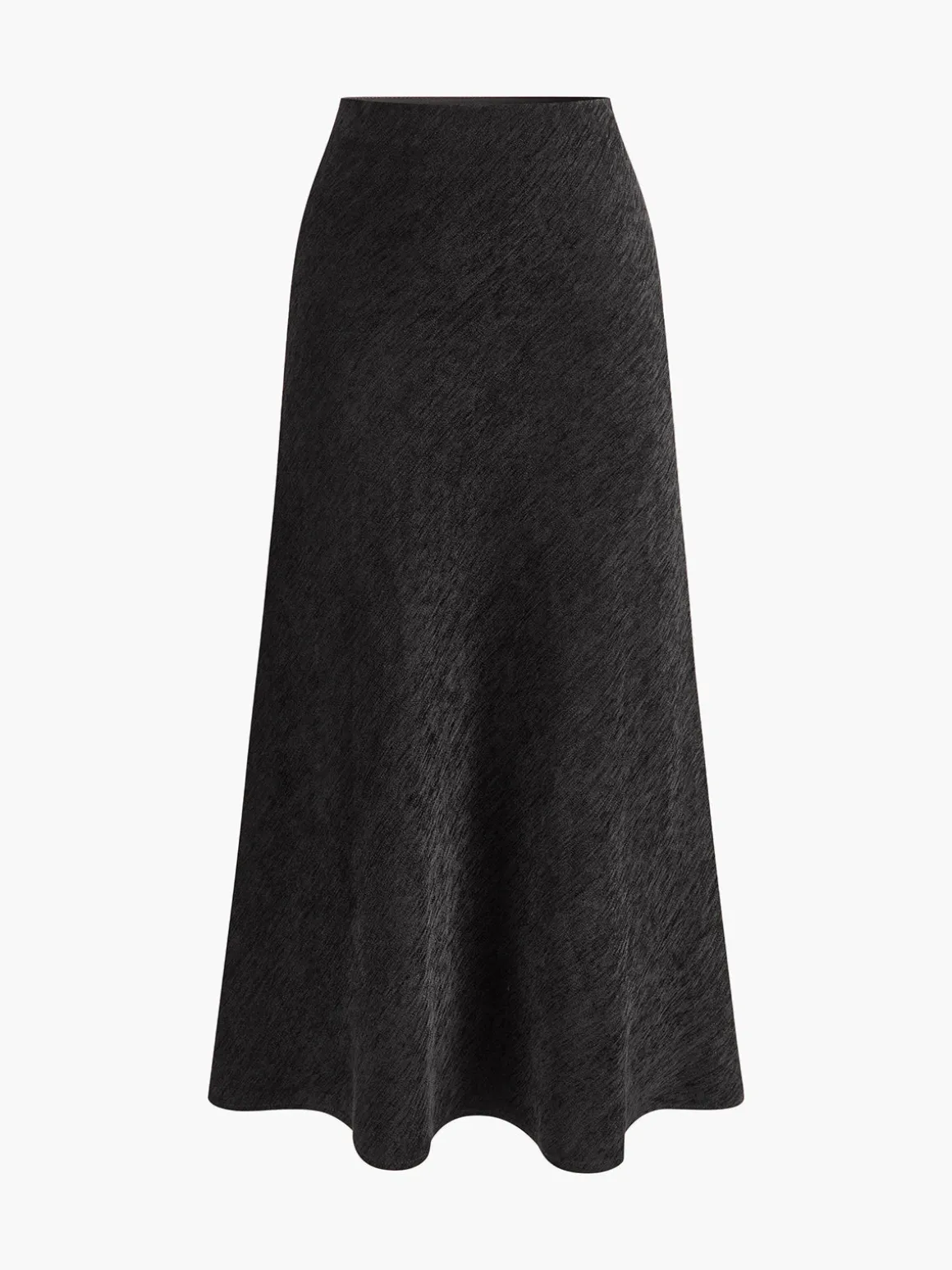 Minimalist Corduroy Draped Skirt