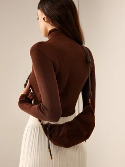 Minimalist Croissant Crossbody Bag