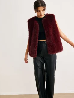 Minimalist Faux Fur Vest