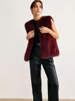Minimalist Faux Fur Vest