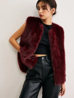 Minimalist Faux Fur Vest