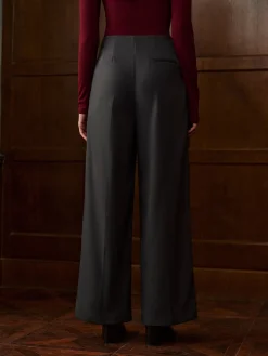 Minimalist High-Waist Wide-Leg Pants